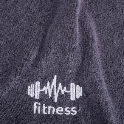 High-Absorbency Quick-Dry Gym Towel | Grey Unisex for Basketball, Running & Fitness Workouts